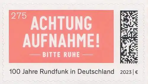 D,Bund Mi.Nr. 3792, 100 Jahre Rundfunk in Deutschland skl. (275)