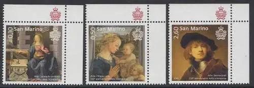 San Marino MiNr. 2780-2782. 500. Todestag von Leonardo da Vinci, 550. Todestag