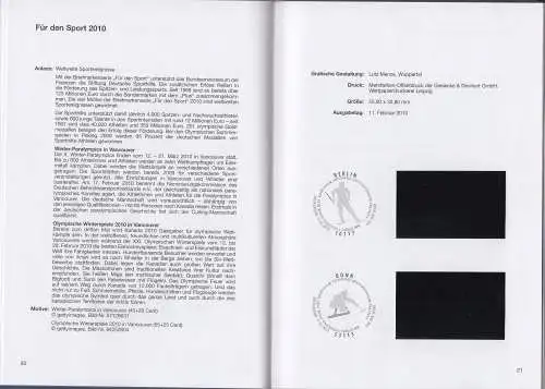 Bund, div. Jahrbücher mit Schwarz-/Hologrammdrucken und Klemmtaschen