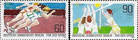 Berlin Mi.Nr. 664-665 Für den Sport  (2 Werte)