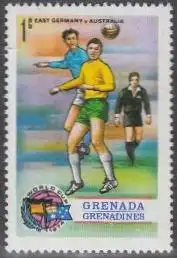 Grenada-Grenadinen Mi.Nr. 18 Fußball-WM 1974, DDR-Australien (1)