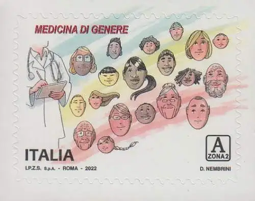 Italien MiNr. 4473 Gendermedizin (A ZONA 2)