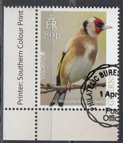 Guernsey MiNr. 1728 Europa 2019, Einheimische Vögel (80)