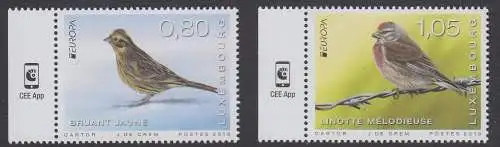 Luxemburg Mi.Nr. 2201-2202 Europa 2019 Einheimische Vögel (2 Werte)