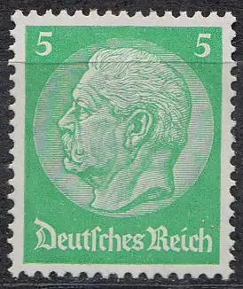 D,Dt.Reich Mi.Nr. 468 Paul von Hindenburg im Medaillon, Wz. 2 (5)