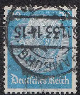 D,Dt.Reich Mi.Nr. 489 Freim. Hindenburg, Wz. 2 (20)