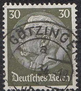 D,Dt.Reich Mi.Nr. 490 Freim. Hindenburg, Wz. 2 (30)