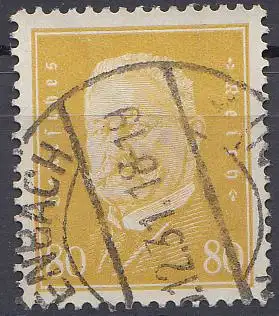 D,Dt.Reich Mi.Nr. 437 Paul von Hindenburg, Wz. 2 (80)