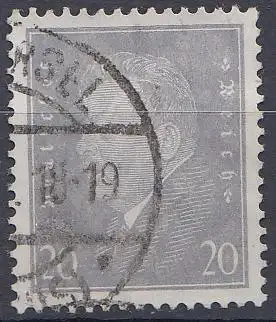 D,Dt.Reich Mi.Nr. 436 Friedrich Ebert, 1. Reichspräsident, Wz. 2 (20)