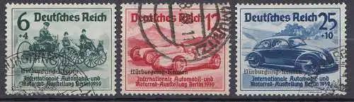 D,Dt.Reich Mi.Nr. 695-697mit Aufdruck Nürburgring (3 Werte)