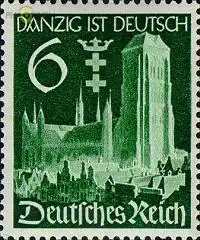 D,Dt.Reich Mi.Nr. 714 Wiedereingliederung Danzigs Marienkirche (6)