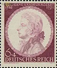 D,Dt.Reich Mi.Nr. 810 Mozart (6+4)