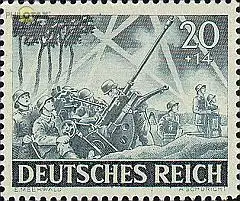 D,Dt.Reich Mi.Nr. 838 Heldengedenktag, Leichte Flak (20+14)
