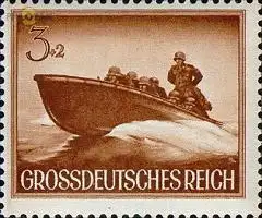 D,Dt.Reich Mi.Nr. 873y Heldengedenktag Sturmboot (3+2)