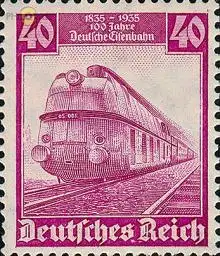 D,Dt.Reich Mi.Nr. 583 100 Jahre Dt. Eisenbahn Schnellzuglok 05 001 (40)