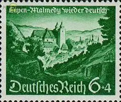 D,Dt.Reich Mi.Nr. 748 Wiedereingliederung Eupen Malmedy (6+4)