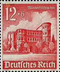 D,Dt.Reich Mi.Nr. 756 Winterhilfswerk Porta Nigra Trier (12+6)