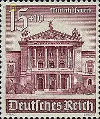 D,Dt.Reich Mi.Nr. 757 Winterhilfswerk Theater Prag (15+10)