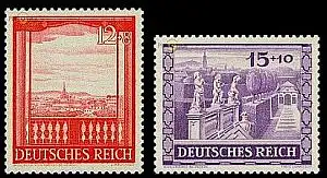 D,Dt.Reich Mi.Nr. 804-805 Wiener Messe Belvedere (2 Werte)