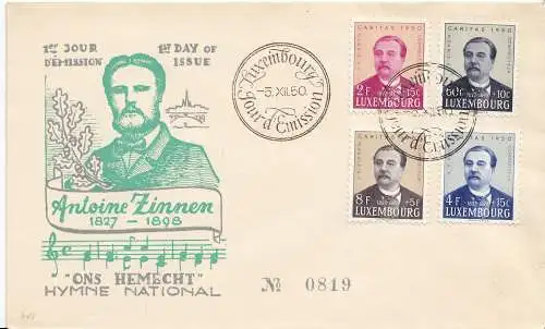 Luxemburg Mi.Nr. 474-77 Caritas 1950