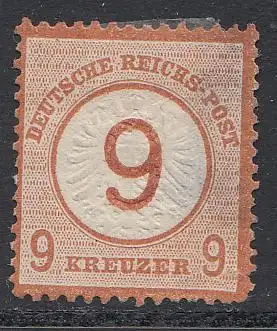 D,Dt.Reich Mi.Nr. 30 Adler mit großem Brustschild (9 Kreuzer)