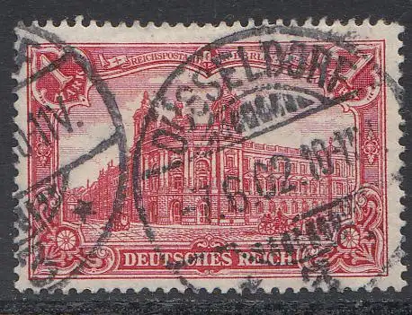 D,Dt.Reich Mi.Nr. 78, Freim. Reichspostamt, gestempelt "Düsseldorf"