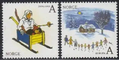 Norwegen Mi.Nr. 1736-37 Europa 10, Kinderbücher (2 Werte)