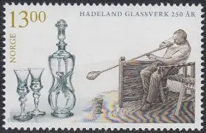 Norwegen Mi.Nr. 1790 Glaswerk Hadeland, Glasbläser (13,00)
