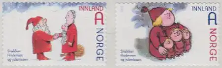 Norwegen Mi.Nr. 1800-01 Weihnachten, Weihnachtsmann u.a., skl. (2 Werte)