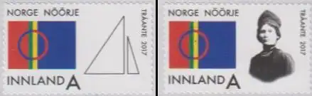 Norwegen MiNr. 1929-30 Länderübergreifende Konferenz der Samen (2 Werte)