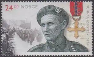 Norwegen MiNr. 1970 Gunnar Sonsteby, Widerstandskämpfer,deutsche Truppen (24,00)