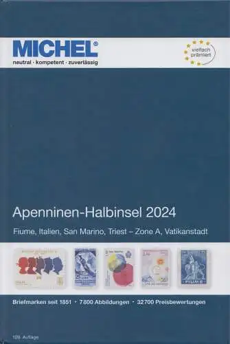 Michel Europa Katalog Band 5 - Apenninen-Halbinsel 2024, 109. Auflage