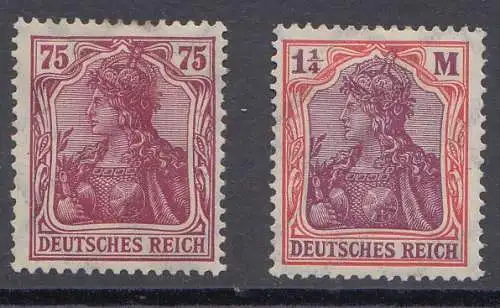 D,Dt.Reich Mi.Nr.197-98, Freim. Germania 