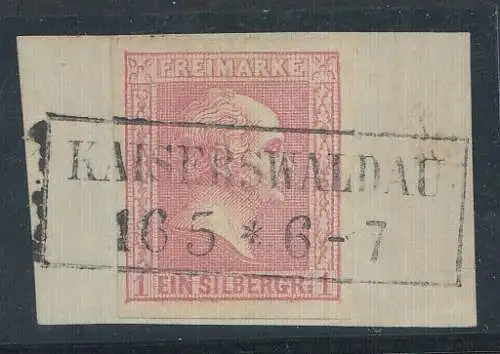 Preußen, Mi.Nr. 10, König Friedrich-Wilhelm IV., gestempelt "Kaiserswaldau"