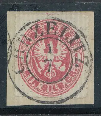 Preußen, Mi.Nr. 16, Preußischer Adler im Oval, gestempelt "Chrzelitz"