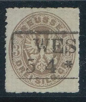 Preußen, Mi.Nr. 18b, Preußischer Adler im Oval, geprüft