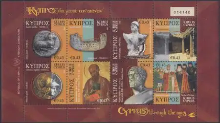 Zypern Mi.Nr. H-Blatt 11 Zypern durch die Jahrhunderte (mit MiNr.1133-40)