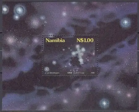 Namibia Mi.Nr. Block 25 I Sternbilder über Namibia, Kreuz des Südens 