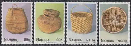 Namibia Mi.Nr. 850-53 Korbwaren (4 Werte)