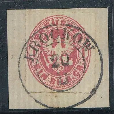 Preußen, Mi.Nr. 16, Preußischer Adler im Oval, gestempelt "Krockow"