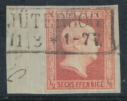 Preußen, Mi.Nr. 13, König Friedrich-Wilhelm IV., gestempelt "Jüterbog"