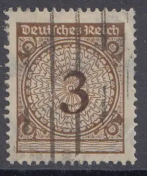 D,Dt.Reich Mi.Nr. 338 Freim.: Neue Wertziffenn ohne Währungsbezeichnung 