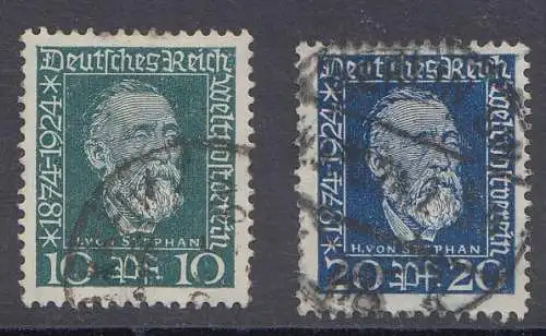 D,Dt.Reich Mi.Nr. 368-369, 50 Jahre Weltpostverein, Heinrich von Stephan