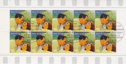 D,Bund Mi.Nr. 2611 100. Geburtstag Paul Klinger, Filmplakat (Klbg.)