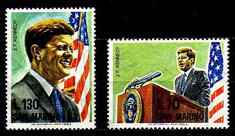 San Marino Mi.Nr. 827-828 1. Todestag John F. Kennedy (2 Werte)