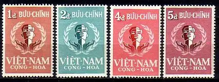 Süd-Vietnam Mi.Nr. 160-163 3 Jahre Republik (4 Werte)