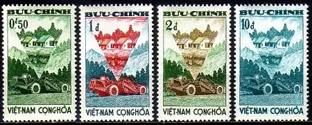 Süd-Vietnam Mi.Nr. 258-261 Landreform (4 Werte)