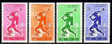 Süd-Vietnam Mi.Nr. 262-265 Kampf gegen die Malaria (4 Werte)