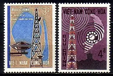 Süd-Vietnam Mi.Nr. 353-354 Kurzwellensender (2 Werte)