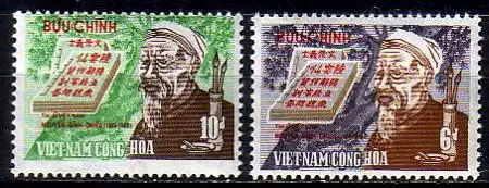 Süd-Vietnam Mi.Nr. 458-459 Dichter Nguyen-Dinh-Chieu (2 Werte)